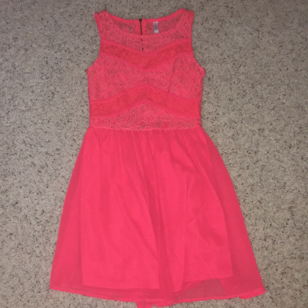 Neon orange/coral dress size xs